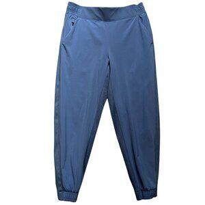 Athleta Womens Brooklyn Jogger Pants 10P Blue Elastic Waist Pull On Activewear